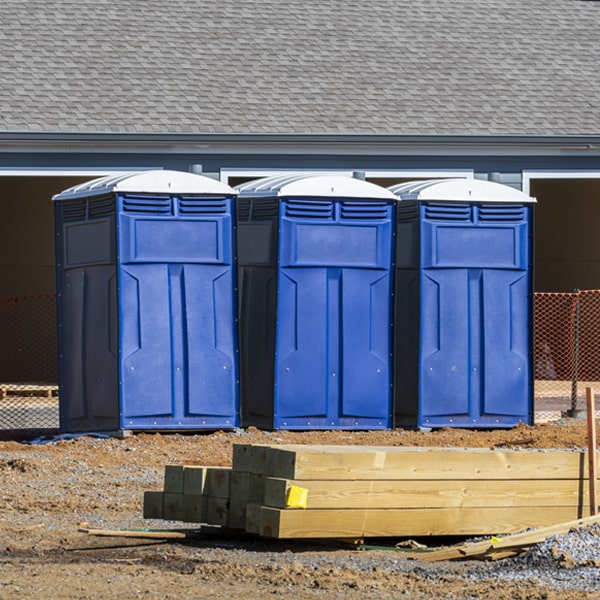 what is the expected delivery and pickup timeframe for the porta potties in West Point Illinois